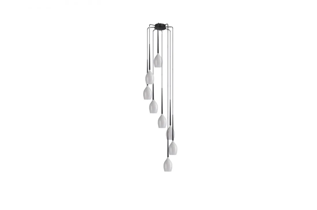 IZZA 8 LAMPA WISZACA WHITE