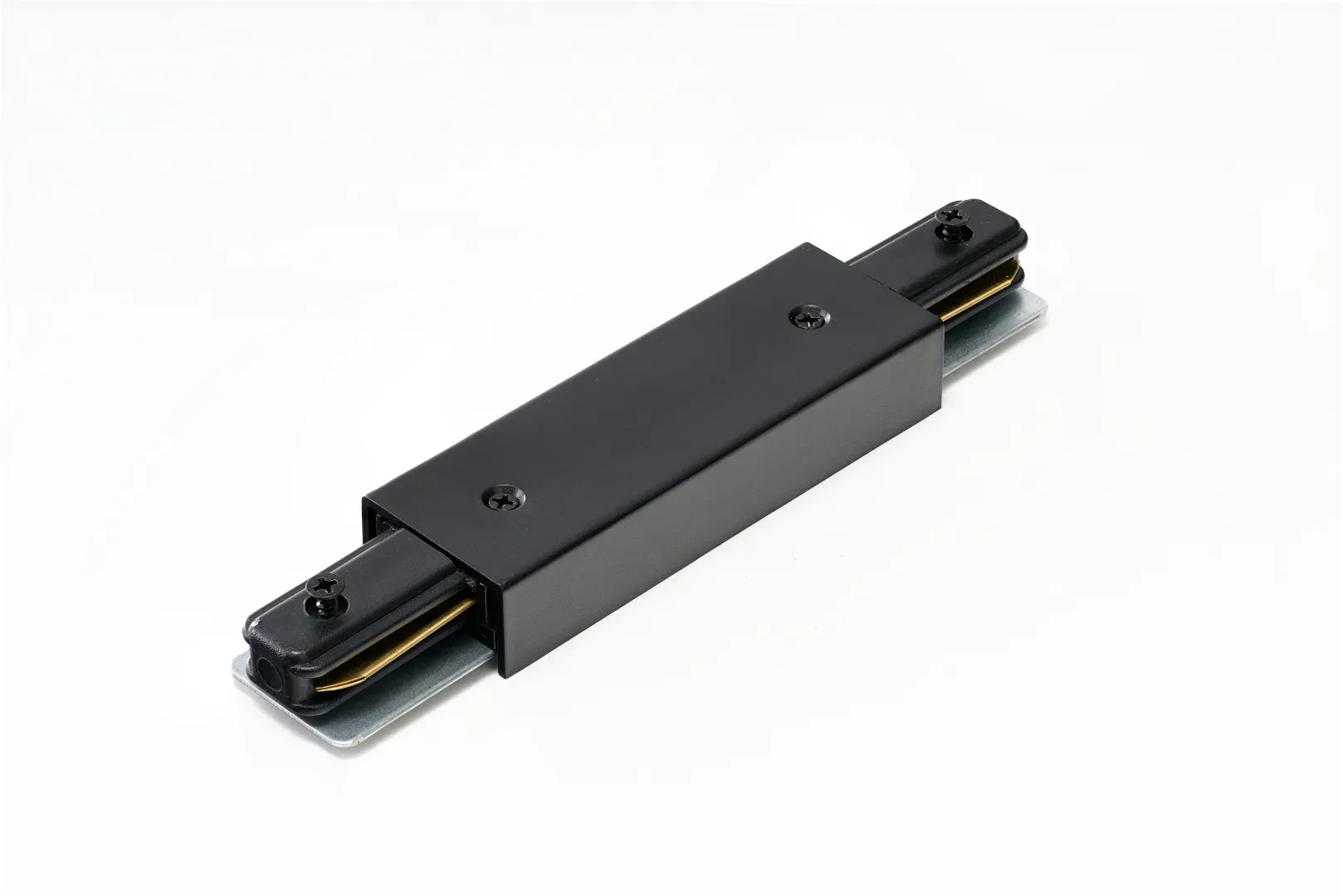 TRACK 1LINE STRAIGHT CONNECTOR POWER BK