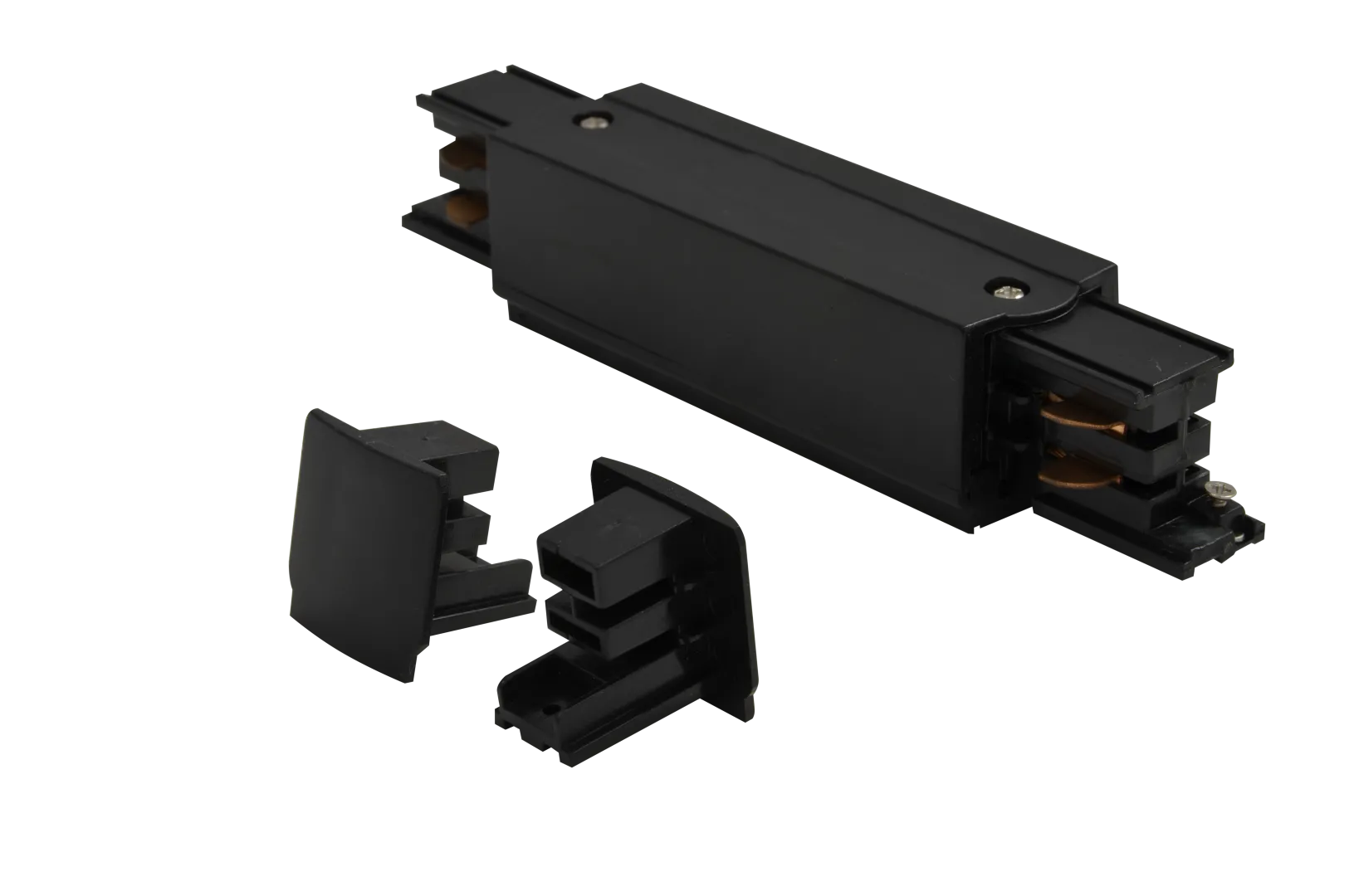 TRACK 3LINE POWER + 2 x END CAP BK