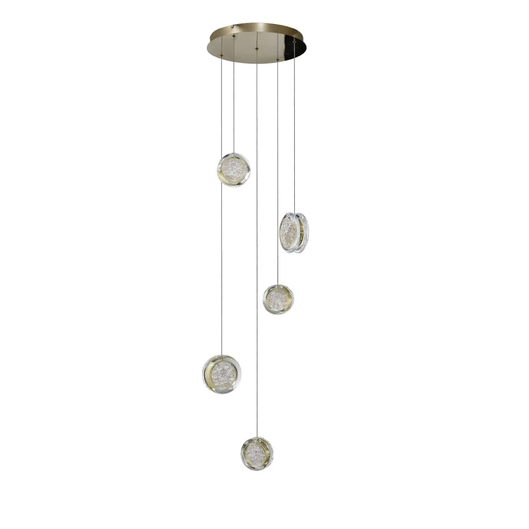 EUFORIA PENDANT ROUND 5 3-STEP DIMM GO