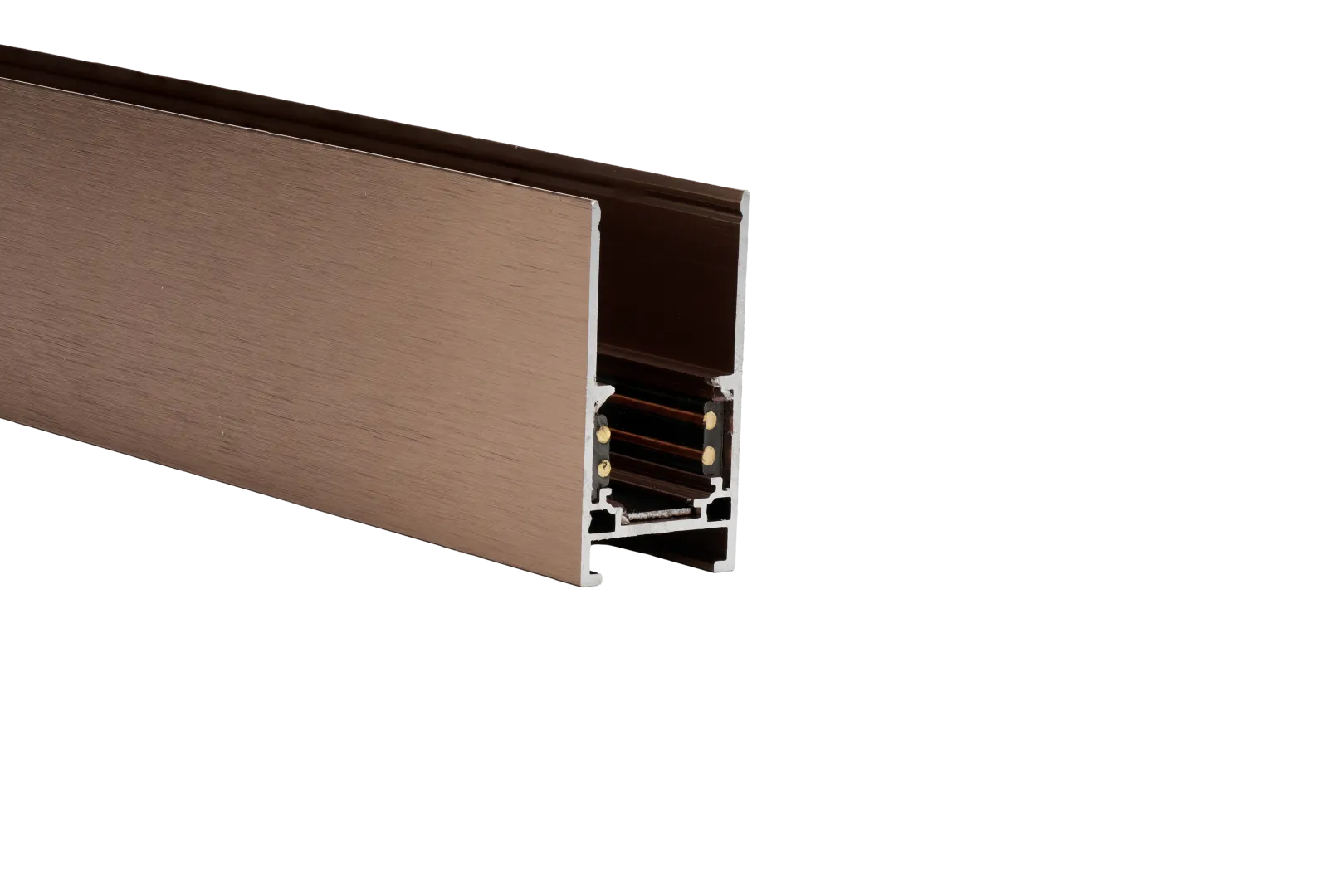 ALFA TRACK MAGNETIC52 2m + 2x END CAP ANODISED CHOCOLATE